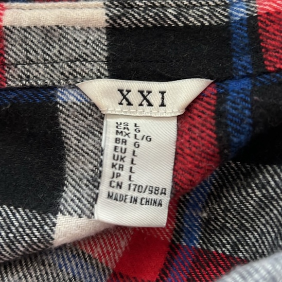 Forever21 Flannel Plaid Tunic - Picture 5 of 6